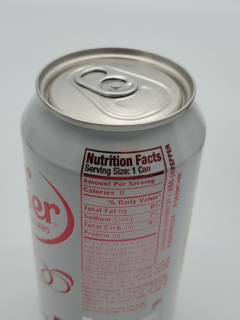 Diet Dr Pepper Nutrition Facts